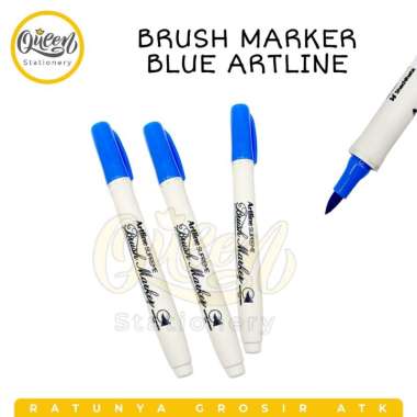 BRUSH MARKER ARTLINE / ARTLINE BRUSH SUPREME / SPIDOL KALIGRAFI BLUE