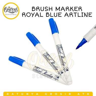 BRUSH MARKER ARTLINE / ARTLINE BRUSH SUPREME / SPIDOL KALIGRAFI ROYAL BLUE