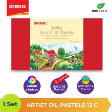 Artis Oil Pastel Greebel Gallery Artists 12 Colours - Premium Multicolor