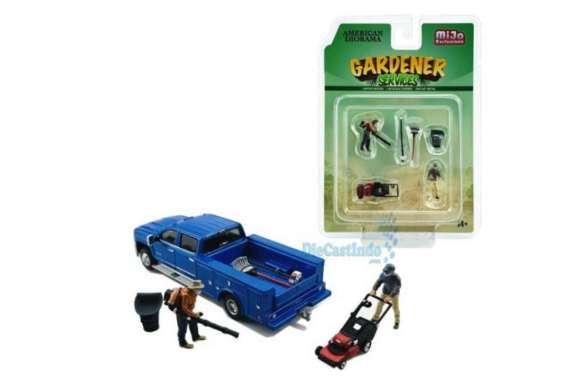 American Diorama Figure Gardener Services Skala 1:64 Mijo Exclusive