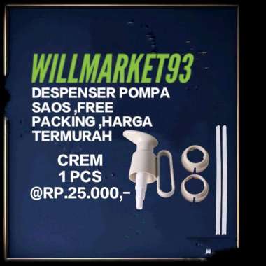 WM 93 - NEW DESPENSER POMPA BOTOL BUMBU CAIR PP - PUTIH