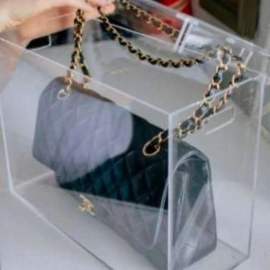 tempat kecil box kotak tas akrilik custom ukuran