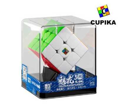 Rubik 3x3 3m 3 M Stickerless transparant Moyu Meilong Magnet Magnetic