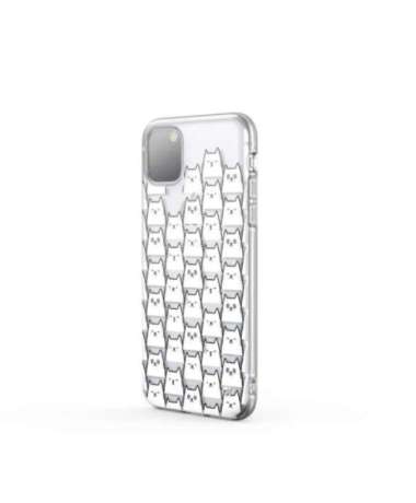[new] CASESTUDI iPhone 11 Case Prismart Premium Protective Hardcase Casing White Cat