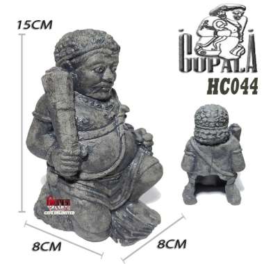 HC043 HIDING CAVE HAPPY BUDHA JULAIHUT DUDUK TERTAWA GEMBIRA HIASAN AQUASCAPE IKAN HIAS MINIATUR GOA