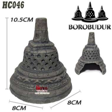 HC043 HIDING CAVE HAPPY BUDHA JULAIHUT DUDUK TERTAWA GEMBIRA HIASAN AQUASCAPE IKAN HIAS MINIATUR GOA