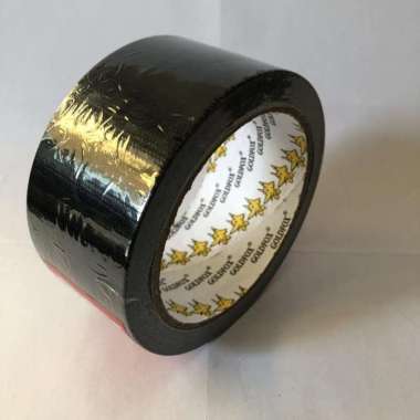 cloth tape lakban linen hitam 48mm x 11m GoldFox dekor wedding pameran