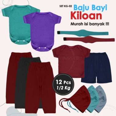 Baju Set Kiloan Anak Bayi Balita SET-KG-01 Paket Perlengkapan Bayi Baru Lahir Baju Atasan Jumper Bay