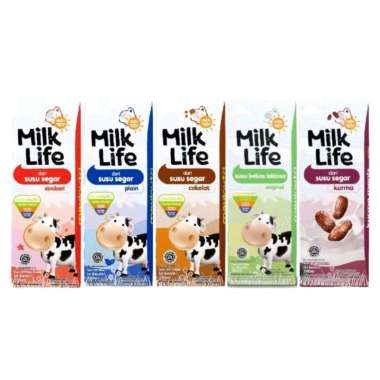 Milklife susu segar susu UHT 200ml cokelat