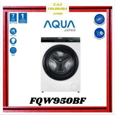 MESIN CUCI AQUA JAPAN FQW950BF MESIN CUCI FRONT LOADING 9 KG FQW950 950BF FQW 950 BF MESIN CUCI AQUA