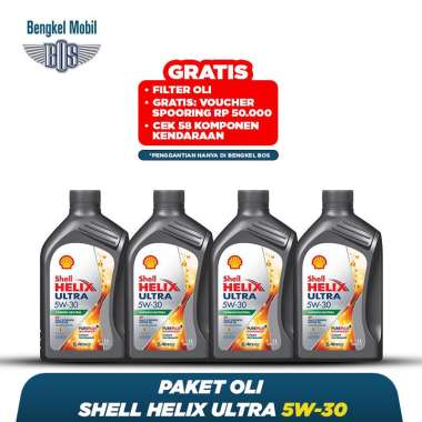 Paket Oli Shell Helix Ultra 5W-30