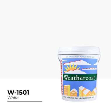Mowilex Weathercoat Cat Tembok Exterior [20 L] W-1501 White