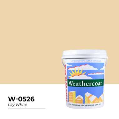Mowilex Weathercoat Cat Tembok Exterior [20 L] W-0526 Lily White