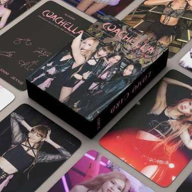 photocard BLACKPINK coachella rose jennie lisa jisoo 55 pcs print 2 sisi bolak balik agk063