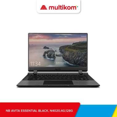 AVITA ESSENTIAL14 N4020 4GB 128SSD 14INCH BLACK DOS WINDOWS10 OS DOS