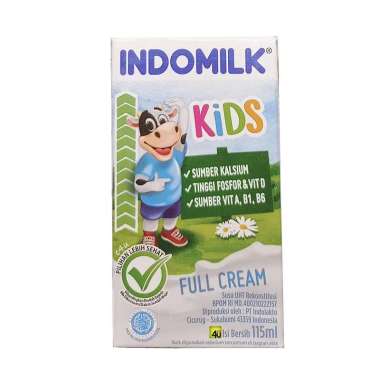 Promo Harga Indomilk Susu UHT Kids Full Cream 115 ml - Blibli