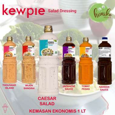 Salad Dressing Kewpie Caesar Salad Saus Siram 1 Liter Caesar Salad