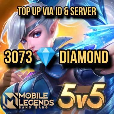 Diamond Mobile Legends 3073 Diamonds DM ML MLBB Event Voucher Game Top Up Via ID