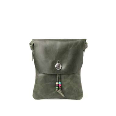 Mivasol LTHRKRFT Medicine Bag - Tas Kulit Asli Olive