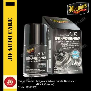 Meguiar's® Whole Car Air Re-Fresher Odor Eliminator - Black Chrome Scent -  G181302, 2 oz