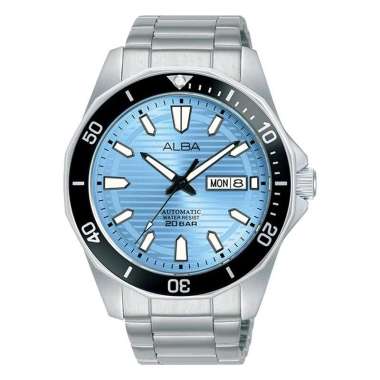 Jam Tangan Alba AL4459X1 Pria Diver Watch Stainless Steel Biru 43mm WR200M