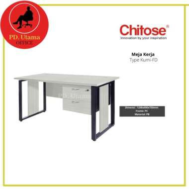Meja Kerja Chitose Kumi-FD Meja Kantor Multicolor