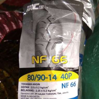 80/90-14 NF 66 Tubeless, Ban Motor Matic Merk IRC