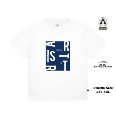Aerostreet T Shirt Big Size Bridge Putih Kaos T-Shirt FCBCA 5XL