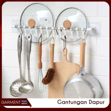 Rak Gantung Cantolan Alat Dapur Handuk Tempel Dinding Stainless Steel PINK