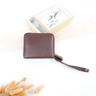 MIVASO Dompet kecil wanita kulit sapi DOVE JERUK Series Coktu