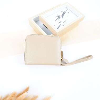 MIVASO Dompet kecil wanita kulit sapi DOVE JERUK Series Cream