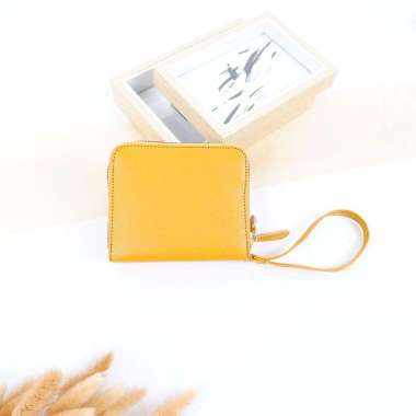 MIVASO Dompet kecil wanita kulit sapi DOVE JERUK Series Kuning