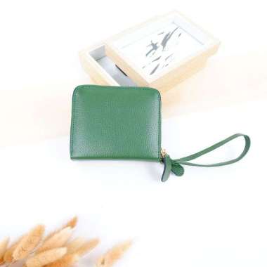 MIVASO Dompet kecil wanita kulit sapi DOVE JERUK Series Hijau