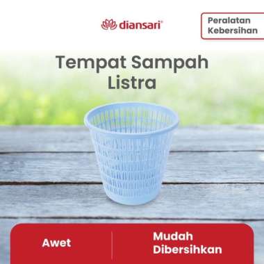 Tempat Sampah Listra - Keranjang Sampah Plastik Jumbo - Kotak Sampah Besar 3 pcs