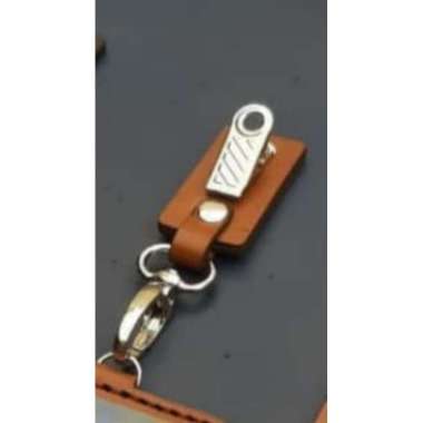 Mivaso JEPITAN ID CARD HOLDER KULIT, CAPITAN NAME TAG KULIT, PENJEPIT NAME TAG