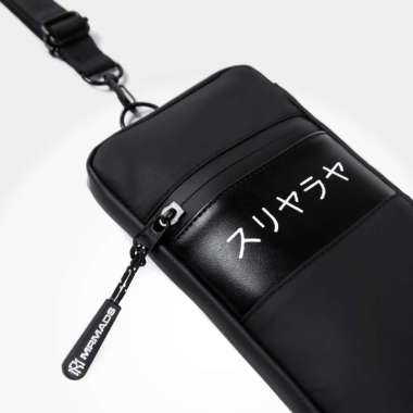 Raiden Hanging Wallet Tas Selempang Pria Tas Hp Dompet Waterproof Tas Slingbag Kecil Black White