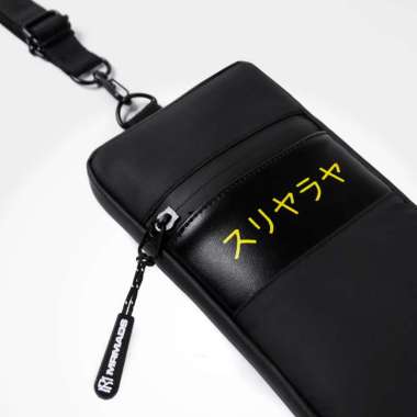 Raiden Hanging Wallet Tas Selempang Pria Tas Hp Dompet Waterproof Tas Slingbag Kecil Black Yellow