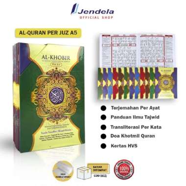 Al Khobir A5 AlQuran Per Juz Terjemah Transliterasi Perkata Tanaffus