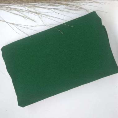 Hijab Pashmina Ceruty Baby Doll Premium Murah Polos 20 Warna Pastel Terbaru Hijau Botol