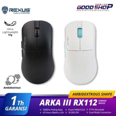 Rexus ARKA III RX-112 Mouse Gaming Wireless Hitam