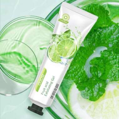 Scrub Wajah OULISI Fruit Acid Exfoliating Gel 30g Membersihkan Kulit Keratin Penuaan Mencerahkan