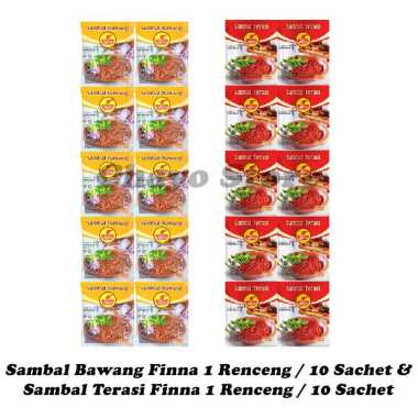 Sambal Bawang Finna 1 Renceng & Sambal Terasi Finna 1 Renceng