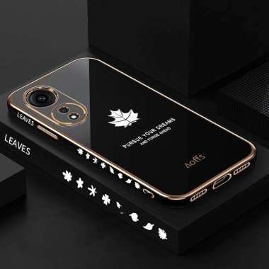 CASING OPPO A58 4G CASE OPPO A58 4G SOFTCASE PLATING OPPO A758 4G HITAM