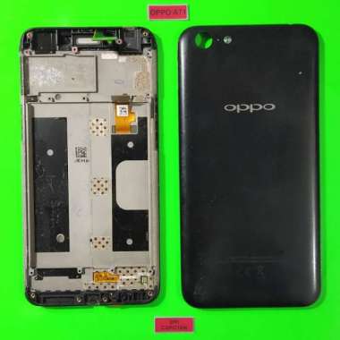 FRAME PAPAN LCD PLUS BACKDOOR TUTUP BELAKANG OPPO A71 ORI COPOTAN