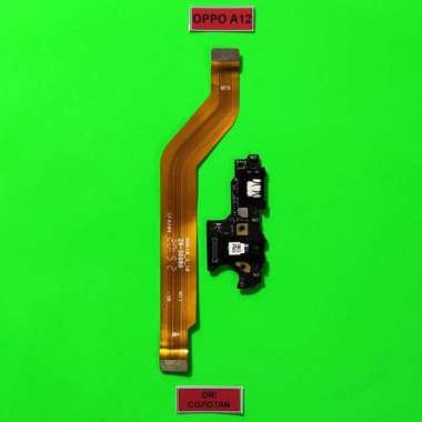 FLEXIBLE UI BOARD PLUS KONEKTOR CHARGER CAS CAS OPPO A12 ORI COPOTAN