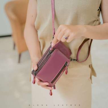 Tas Selempang Wanita Tas Wanita Siren Tas Kulit Wanita Branded Ungu