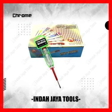 MURAH Obeng Tespen MINUS Chrome - Test Pen Gantung Testpen Tes Pen Min
