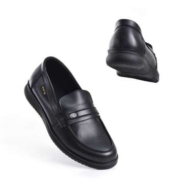 Rionz - Lyon Black - Sepatu Formal Pria Pantofel Hitam Kerja Kantor 39 LYON HITAM