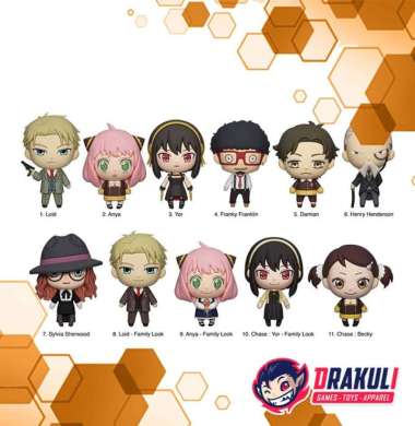 Sunrisepop Spy x Family 3D Foam Bag Clip Series Figure Blind Box