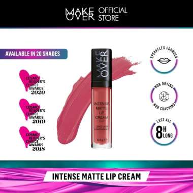 ️ MAKE OVER Intense Matte Lip Cream 6,5 g Lip Cream Last 8 Hours Long 019 Vogue